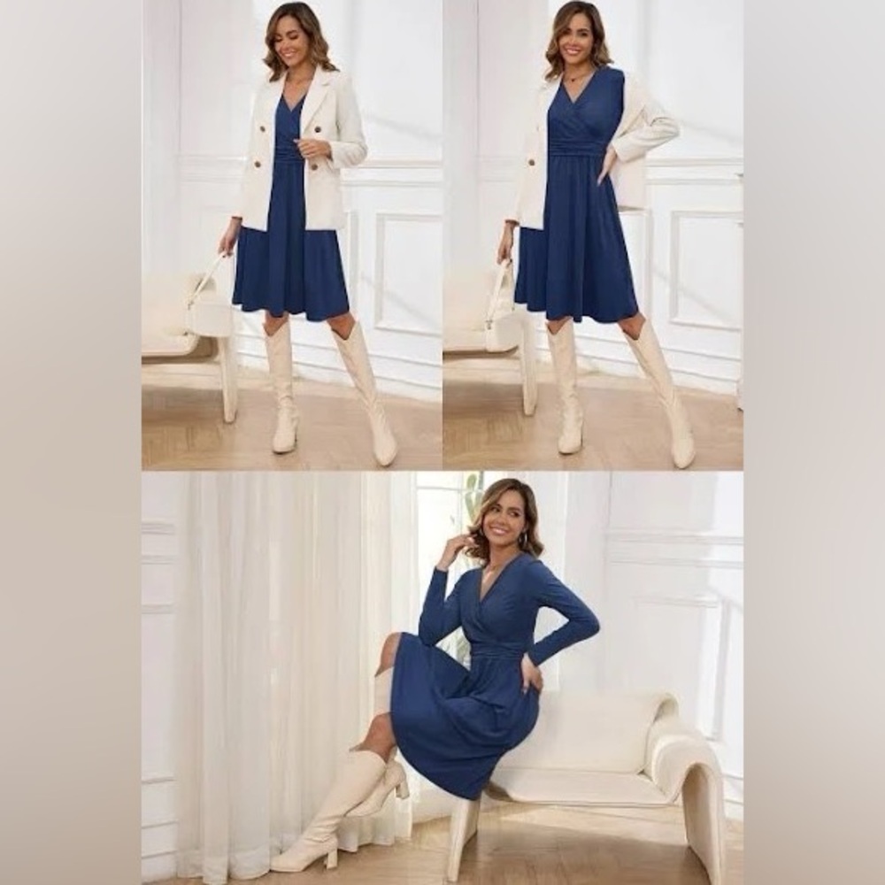 Ouges Womens Fall Winter Dresses For Women 2025 L… - image 3